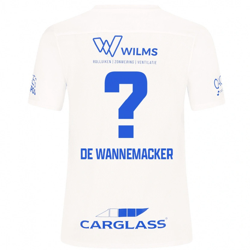 Danxen Herren August De Wannemacker #0 Weiß Auswärtstrikot Trikot 2024/25 T-Shirt Schweiz