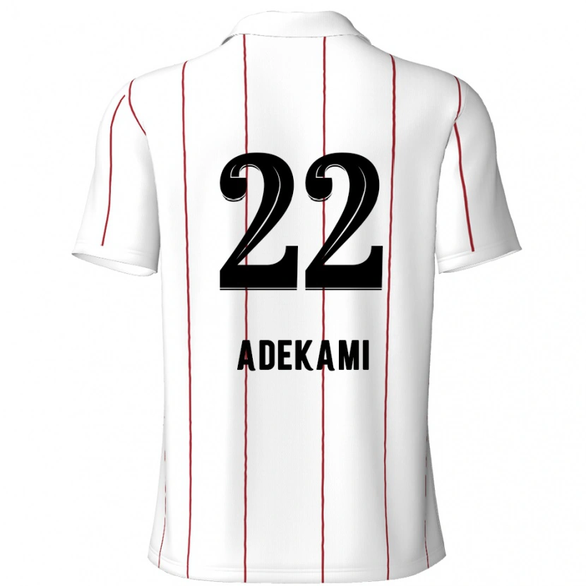 Danxen Herren Farouck Adekami #22 Weiß Schwarz Auswärtstrikot Trikot 2024/25 T-Shirt Schweiz