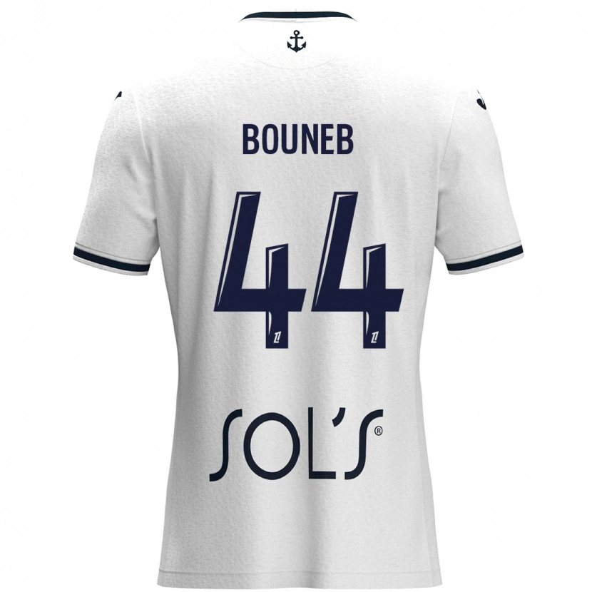Danxen Herren Ismaïl Bouneb #44 Weiß Dunkelblau Auswärtstrikot Trikot 2024/25 T-Shirt Schweiz