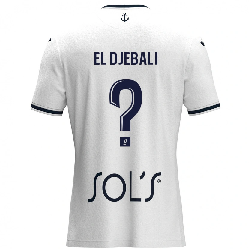 Danxen Herren Rayan El Djebali #0 Weiß Dunkelblau Auswärtstrikot Trikot 2024/25 T-Shirt Schweiz
