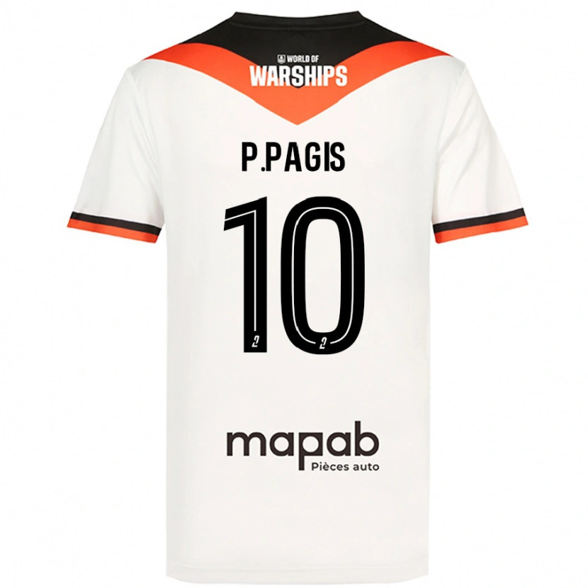 Danxen Herren Pablo Pagis #10 Weiß Auswärtstrikot Trikot 2024/25 T-Shirt Schweiz