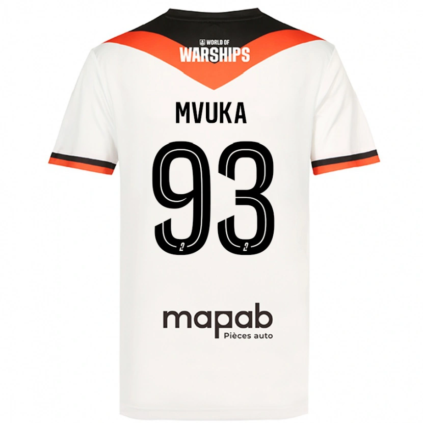 Danxen Herren Joel Mvuka #93 Weiß Auswärtstrikot Trikot 2024/25 T-Shirt Schweiz
