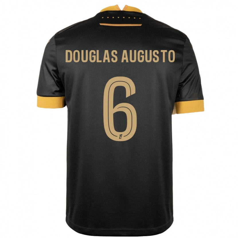 Danxen Herren Douglas Augusto #6 Schwarz Braun Auswärtstrikot Trikot 2024/25 T-Shirt Schweiz