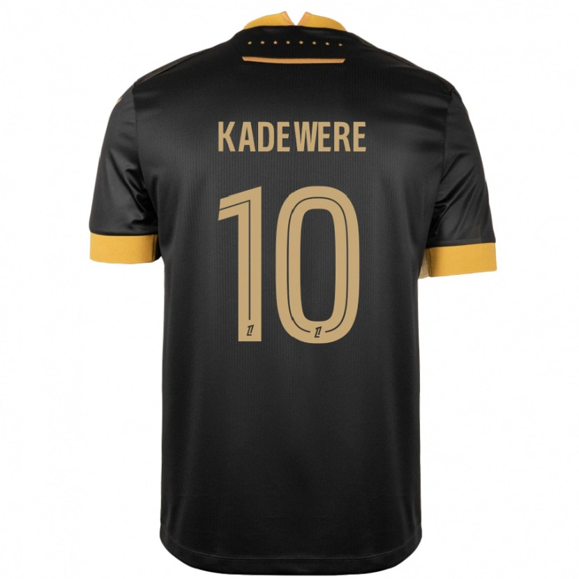 Danxen Herren Tino Kadewere #10 Schwarz Braun Auswärtstrikot Trikot 2024/25 T-Shirt Schweiz