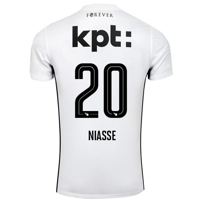 Danxen Herren Cheikh Niasse #20 Weiß Schwarz Auswärtstrikot Trikot 2024/25 T-Shirt Schweiz