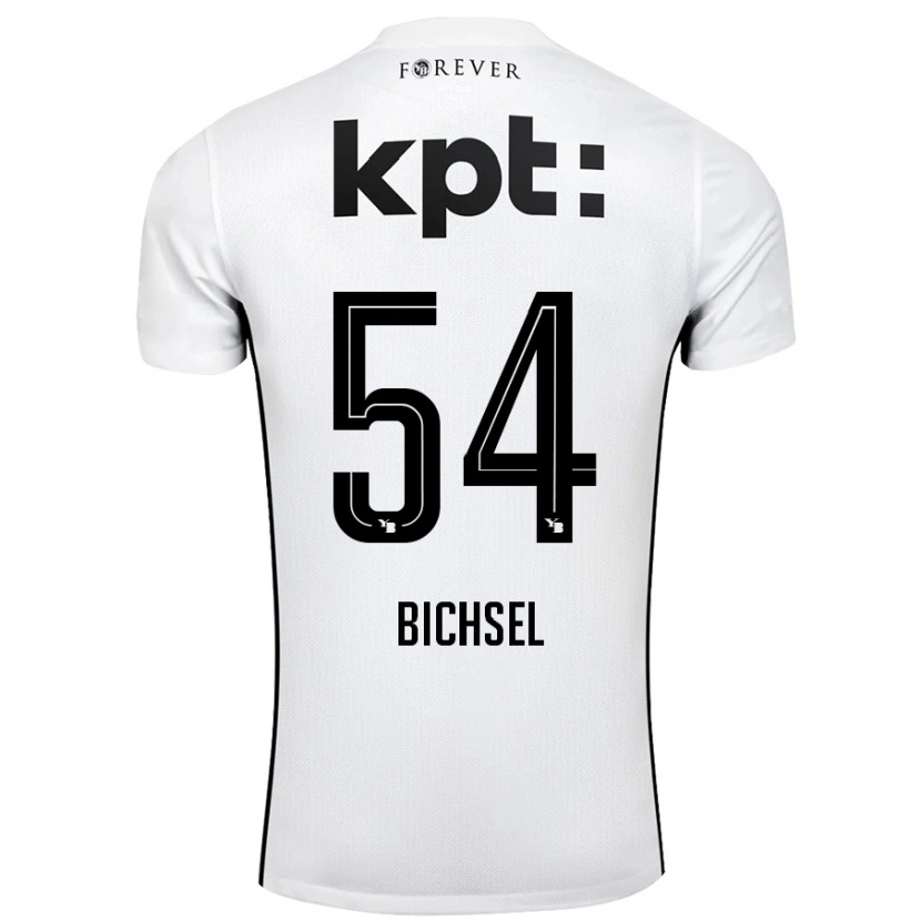 Danxen Herren Joel Bichsel #54 Weiß Schwarz Auswärtstrikot Trikot 2024/25 T-Shirt Schweiz