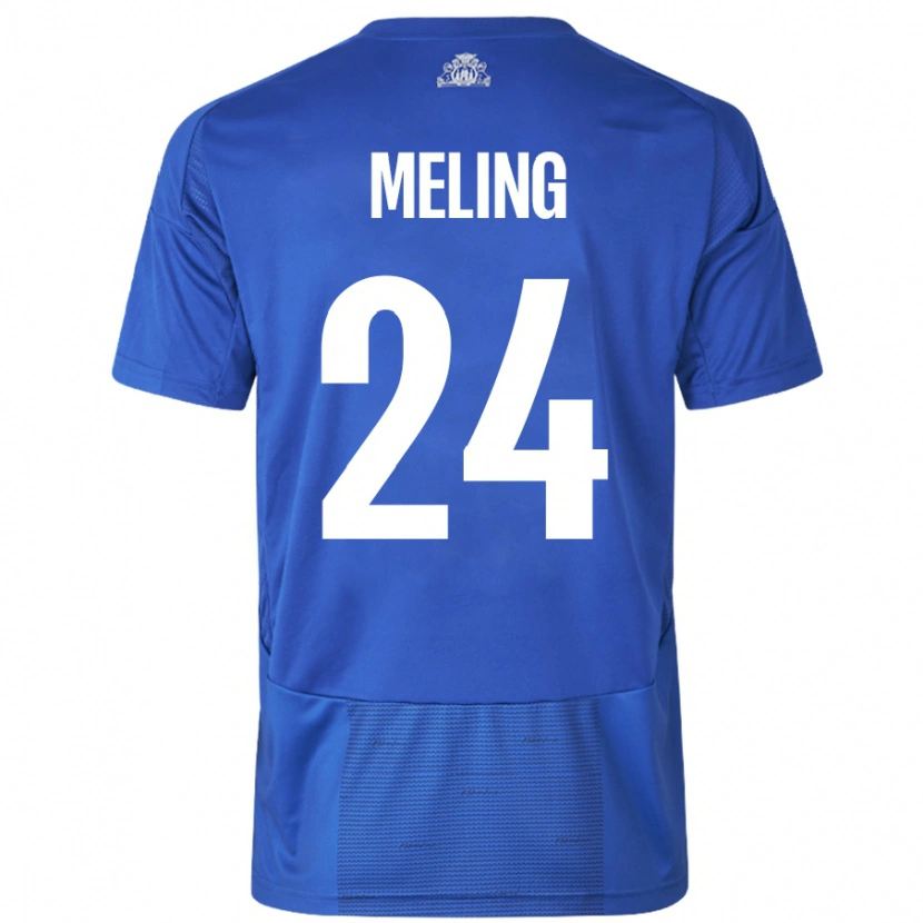 Danxen Herren Birger Meling #24 Weiß Blau Auswärtstrikot Trikot 2024/25 T-Shirt Schweiz