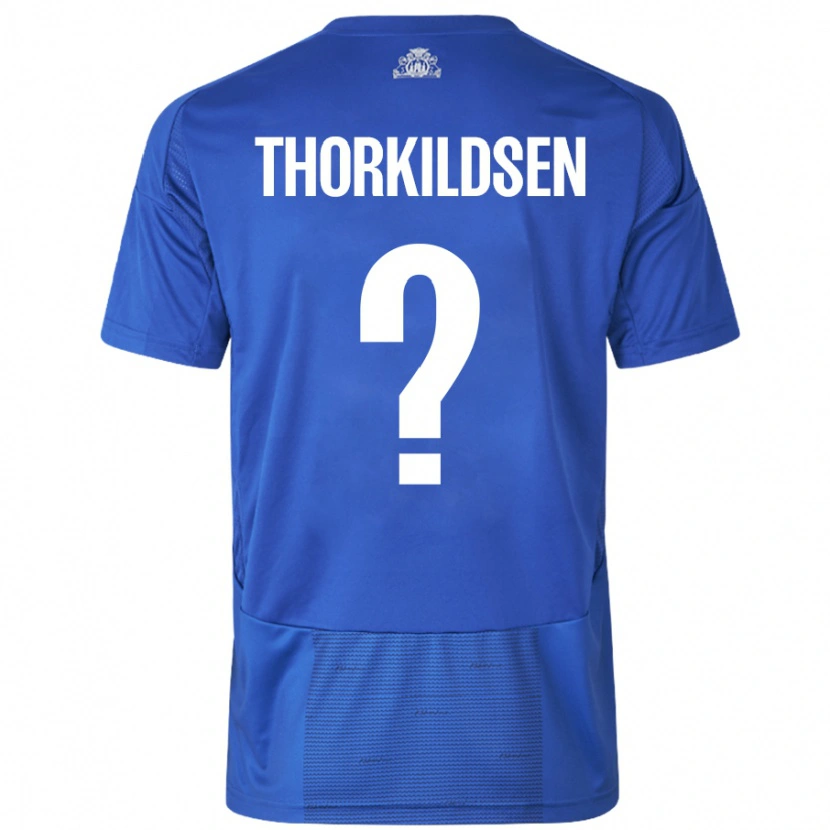 Danxen Herren Elias Thorkildsen #0 Weiß Blau Auswärtstrikot Trikot 2024/25 T-Shirt Schweiz