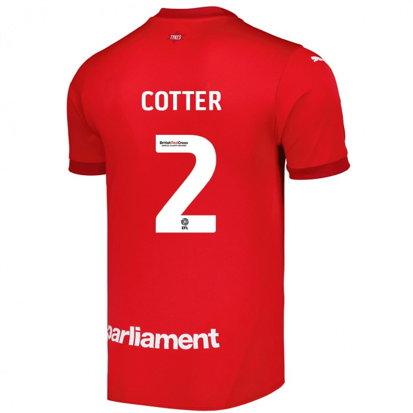 Danxen Damen Barry Cotter #2 Rot Heimtrikot Trikot 2024/25 T-Shirt Schweiz