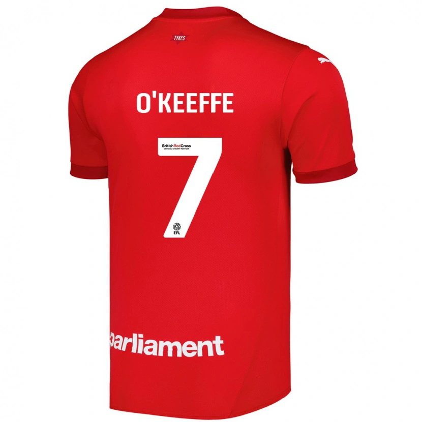 Danxen Damen Corey O'keeffe #7 Rot Heimtrikot Trikot 2024/25 T-Shirt Schweiz