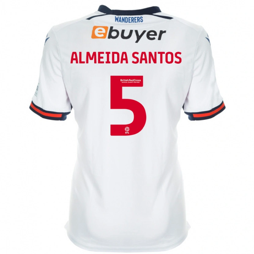 Danxen Damen Ricardo Santos #5 Weiß Heimtrikot Trikot 2024/25 T-Shirt Schweiz
