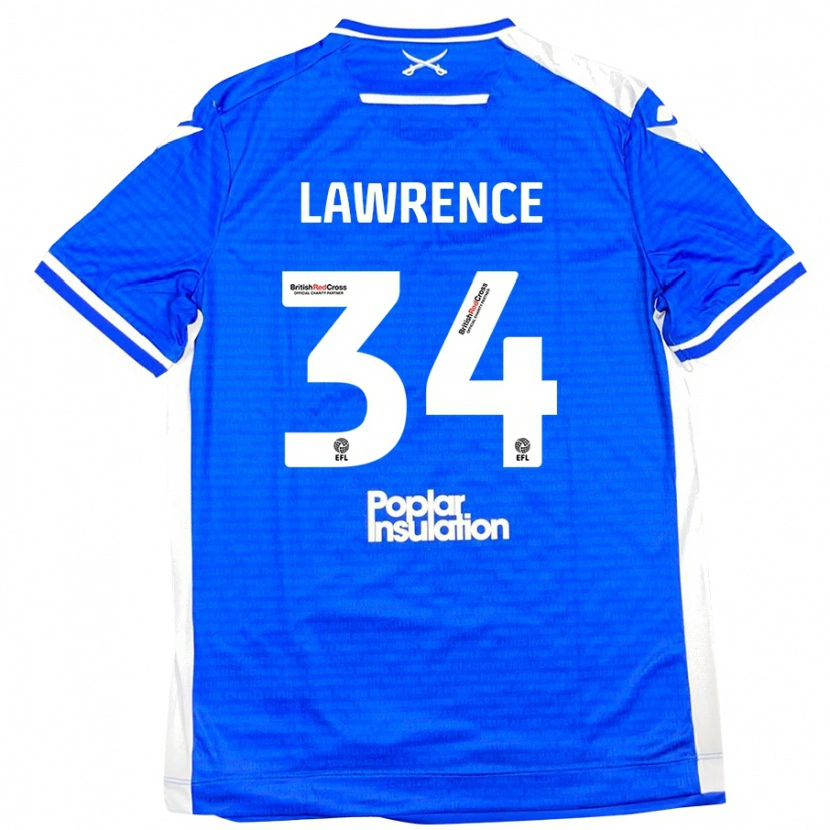 Danxen Damen Jerry Lawrence #34 Blau Weiß Heimtrikot Trikot 2024/25 T-Shirt Schweiz