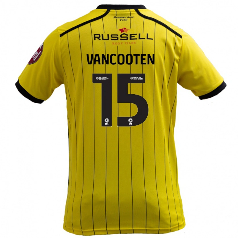 Danxen Damen Terence Vancooten #15 Gelb Heimtrikot Trikot 2024/25 T-Shirt Schweiz