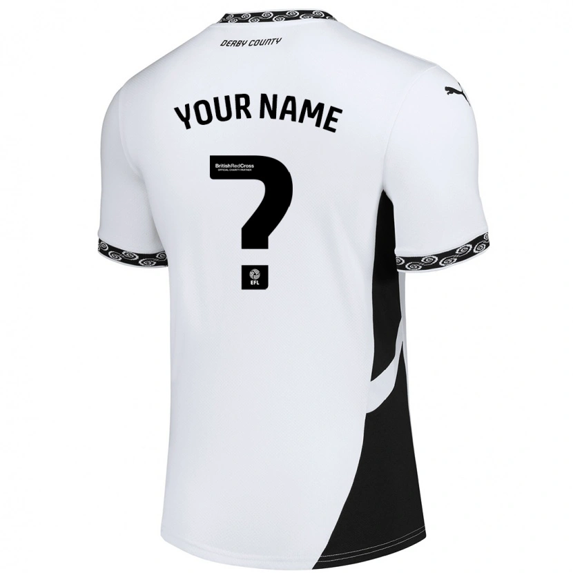 Danxen Damen Ihren Namen #0 Weiß Schwarz Heimtrikot Trikot 2024/25 T-Shirt Schweiz