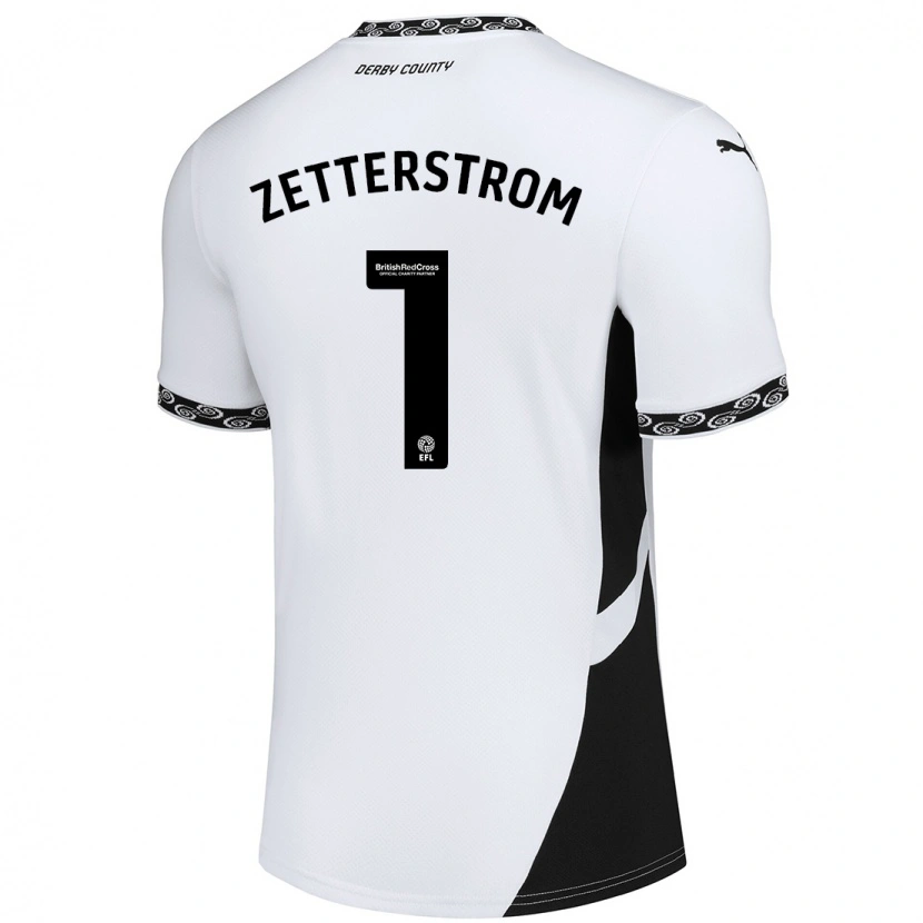 Danxen Damen Jacob Widell Zetterström #1 Weiß Schwarz Heimtrikot Trikot 2024/25 T-Shirt Schweiz