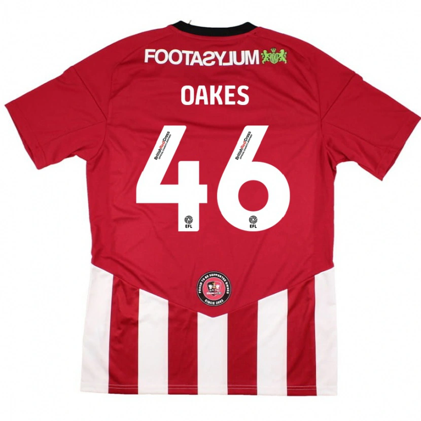 Danxen Damen Liam Oakes #46 Rot Weiß Heimtrikot Trikot 2024/25 T-Shirt Schweiz