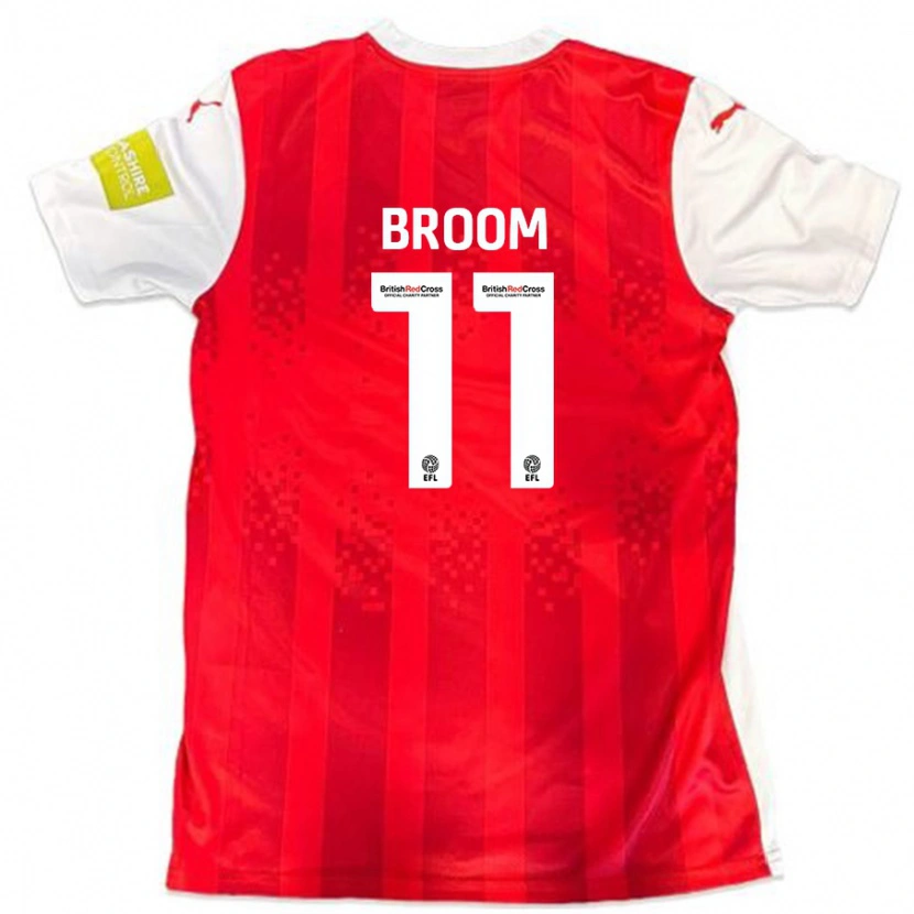 Danxen Damen Ryan Broom #11 Rot Weiß Heimtrikot Trikot 2024/25 T-Shirt Schweiz