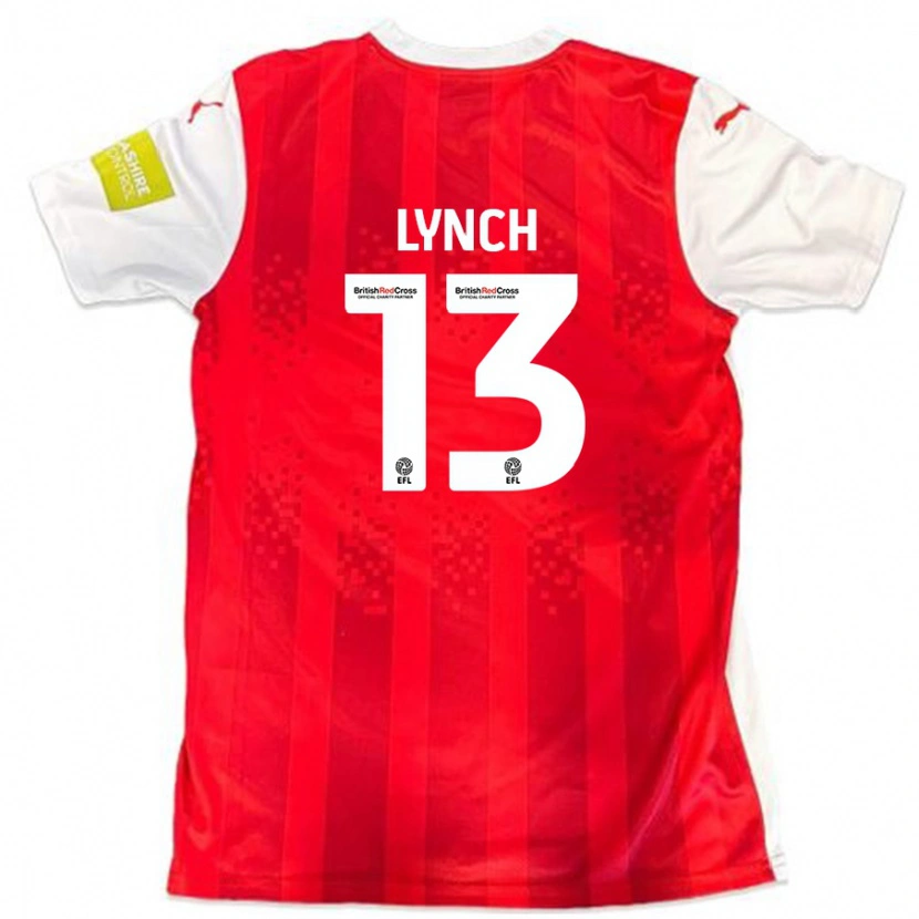Danxen Damen Jay Lynch #13 Rot Weiß Heimtrikot Trikot 2024/25 T-Shirt Schweiz
