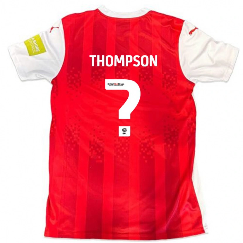 Danxen Damen Leo Thompson #0 Rot Weiß Heimtrikot Trikot 2024/25 T-Shirt Schweiz