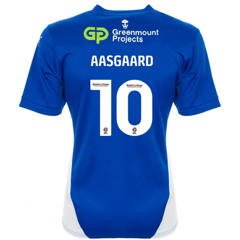 Danxen Damen Thelo Aasgaard #10 Blau Weiß Heimtrikot Trikot 2024/25 T-Shirt Schweiz