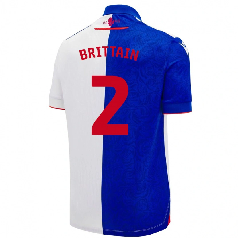 Danxen Damen Callum Brittain #2 Himmelblau Weiß Heimtrikot Trikot 2024/25 T-Shirt Schweiz