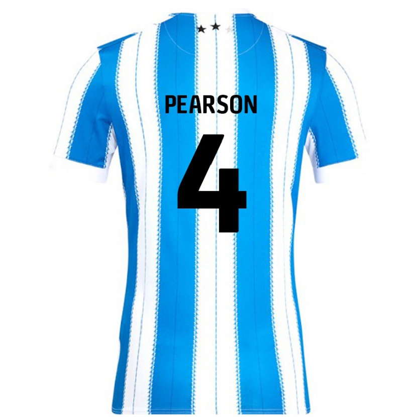 Danxen Damen Matty Pearson #4 Blau Weiß Heimtrikot Trikot 2024/25 T-Shirt Schweiz
