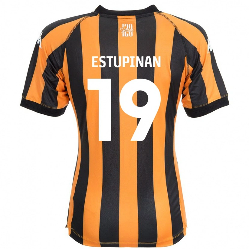 Danxen Damen Óscar Estupiñán #19 Schwarz Bernstein Heimtrikot Trikot 2024/25 T-Shirt Schweiz
