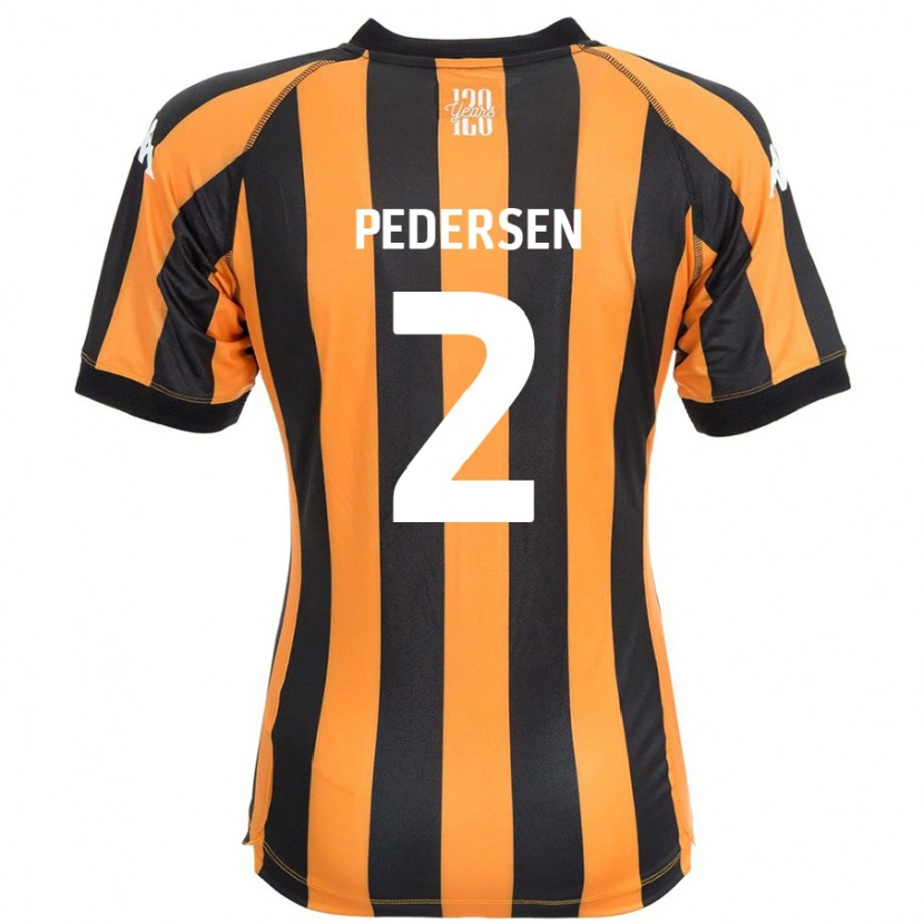 Danxen Damen Eden Pedersen #2 Schwarz Bernstein Heimtrikot Trikot 2024/25 T-Shirt Schweiz