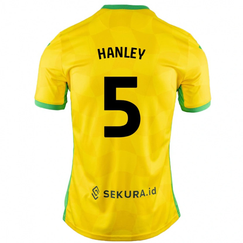 Danxen Damen Grant Hanley #5 Gelb Grün Heimtrikot Trikot 2024/25 T-Shirt Schweiz