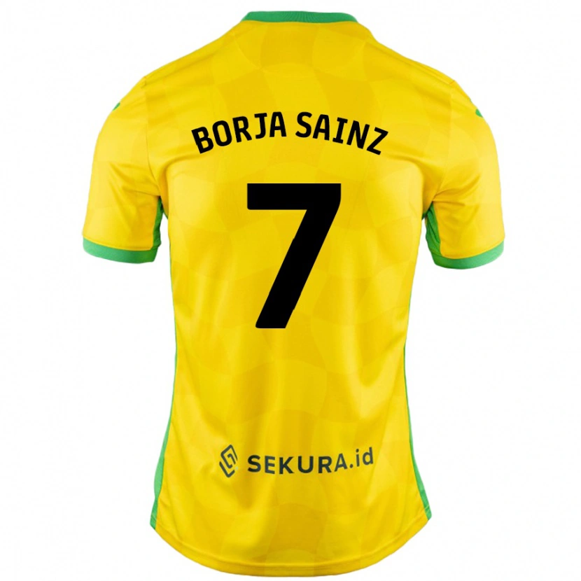 Danxen Damen Borja Sainz #7 Gelb Grün Heimtrikot Trikot 2024/25 T-Shirt Schweiz
