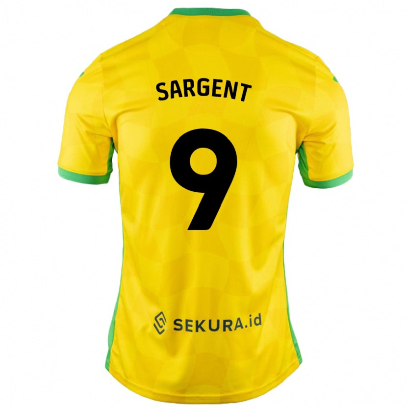 Danxen Damen Josh Sargent #9 Gelb Grün Heimtrikot Trikot 2024/25 T-Shirt Schweiz