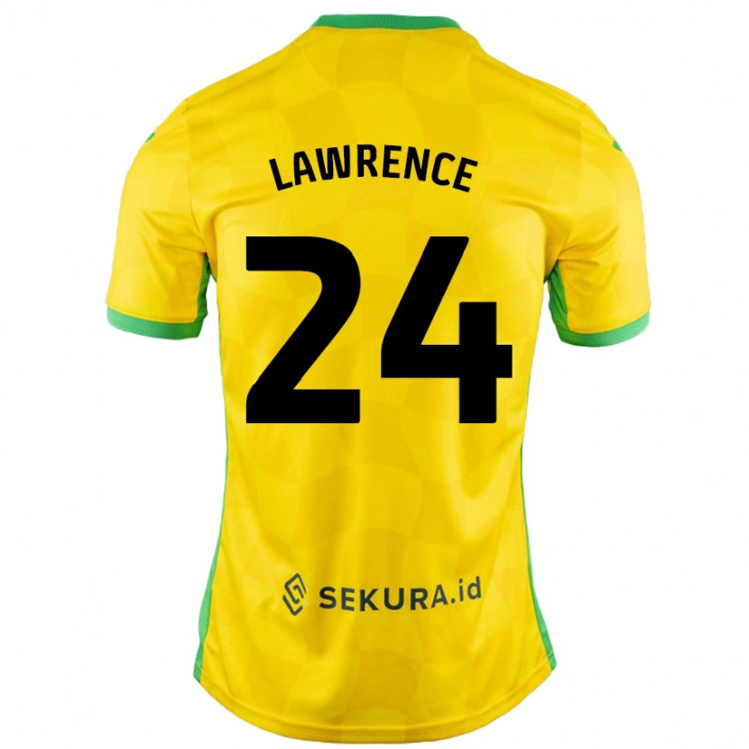 Danxen Damen Rachel Lawrence #24 Gelb Grün Heimtrikot Trikot 2024/25 T-Shirt Schweiz