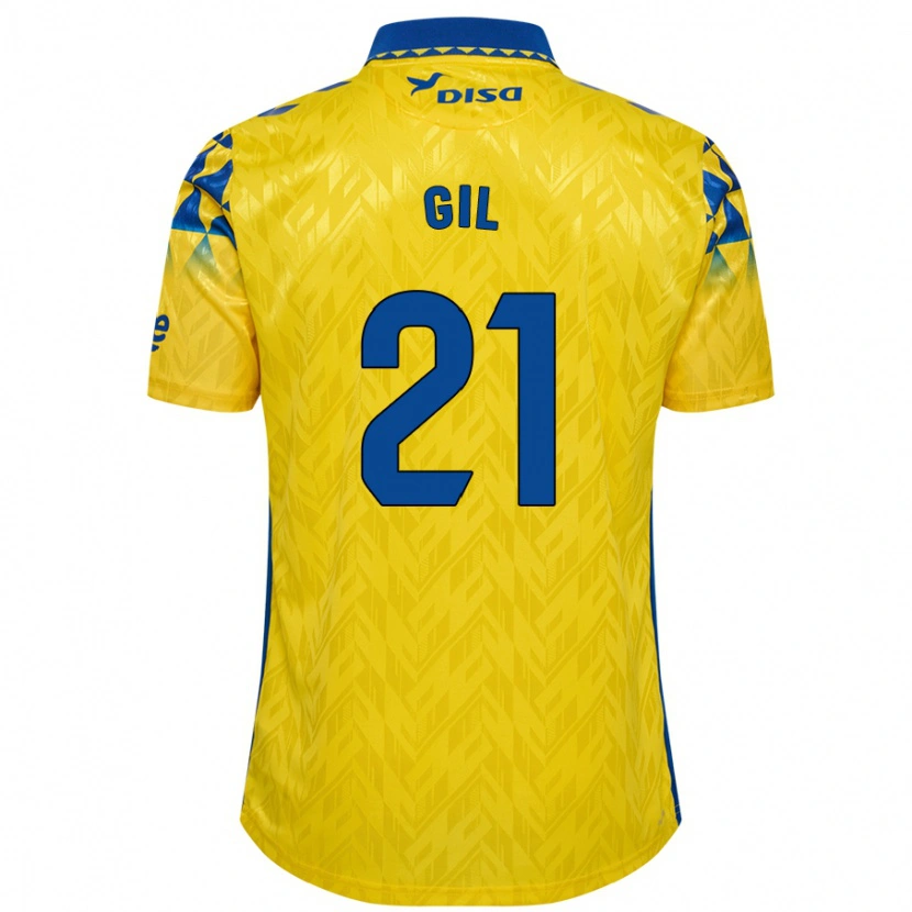 Danxen Damen Iván Gil #21 Gelb Blau Heimtrikot Trikot 2024/25 T-Shirt Schweiz
