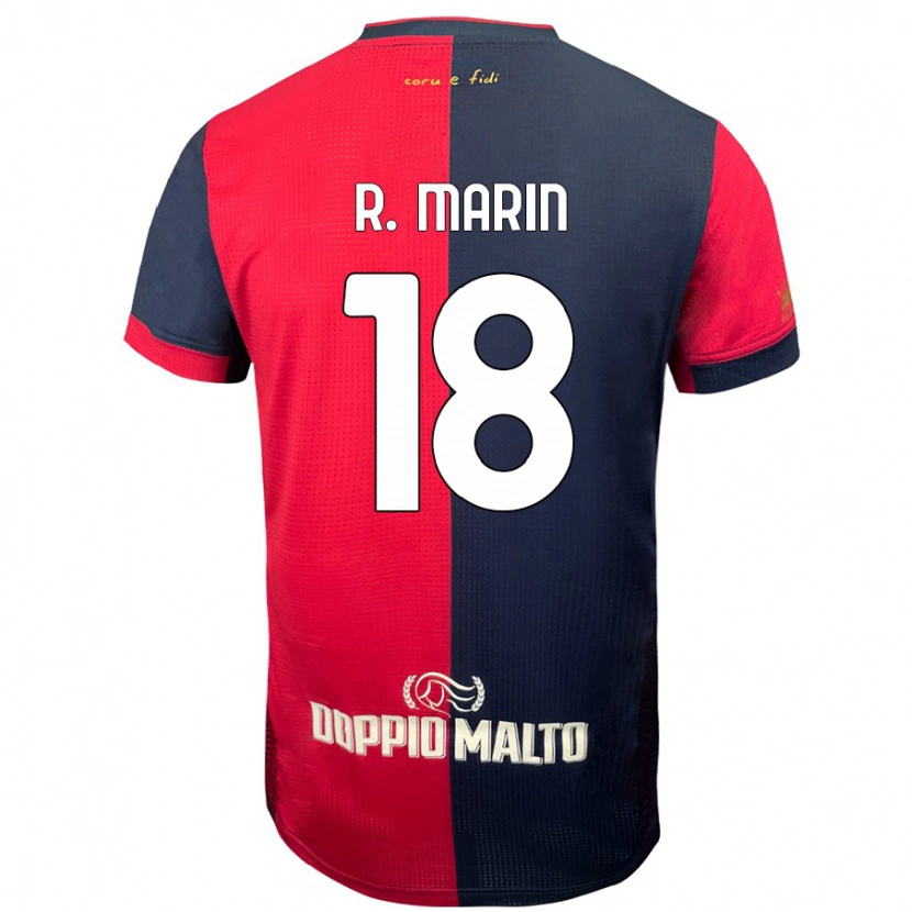 Danxen Damen Răzvan Marin #18 Rot Dunkleres Blau Heimtrikot Trikot 2024/25 T-Shirt Schweiz