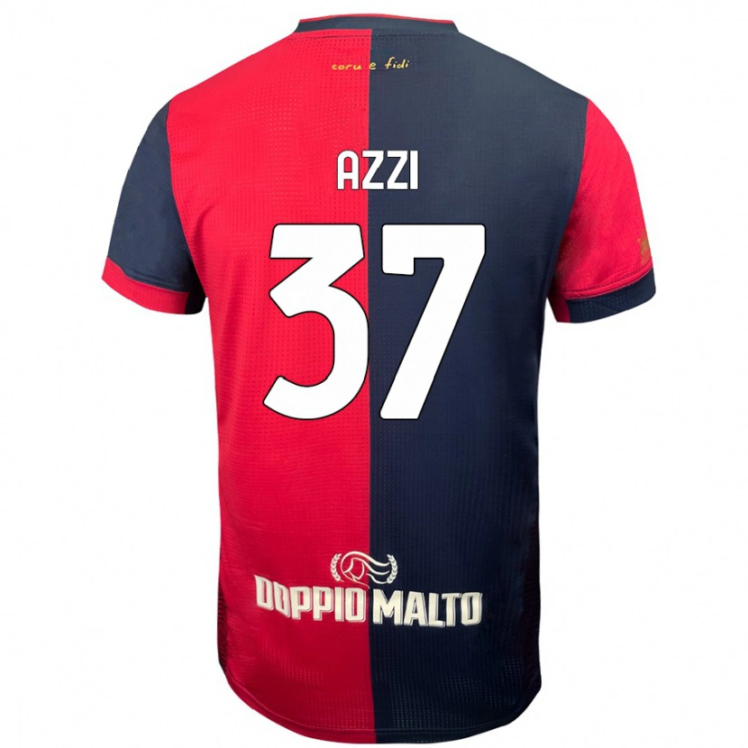 Danxen Damen Paulo Azzi #37 Rot Dunkleres Blau Heimtrikot Trikot 2024/25 T-Shirt Schweiz