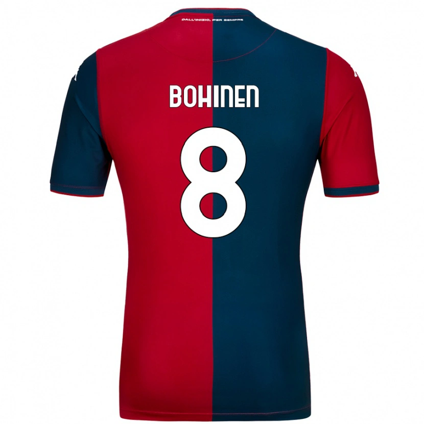 Danxen Damen Emil Bohinen #8 Rot Dunkelblau Heimtrikot Trikot 2024/25 T-Shirt Schweiz
