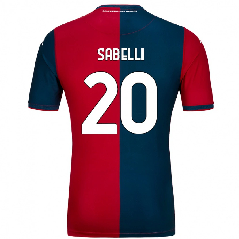 Danxen Damen Stefano Sabelli #20 Rot Dunkelblau Heimtrikot Trikot 2024/25 T-Shirt Schweiz