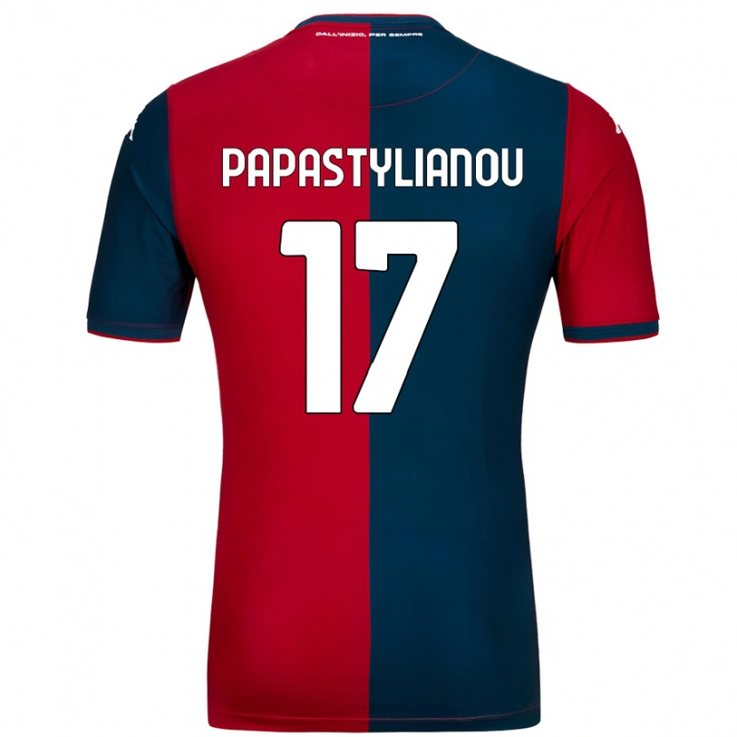 Danxen Damen Lysandros Andreas Papastylianou #17 Rot Dunkelblau Heimtrikot Trikot 2024/25 T-Shirt Schweiz