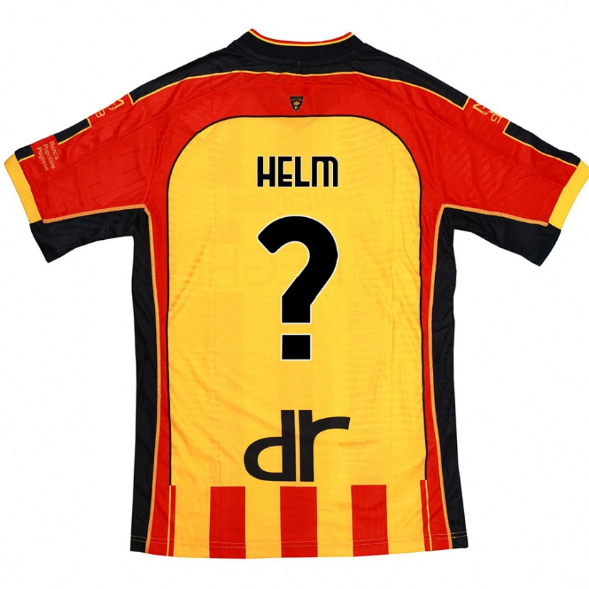 Danxen Damen Adrian Helm #0 Gelb Rot Heimtrikot Trikot 2024/25 T-Shirt Schweiz