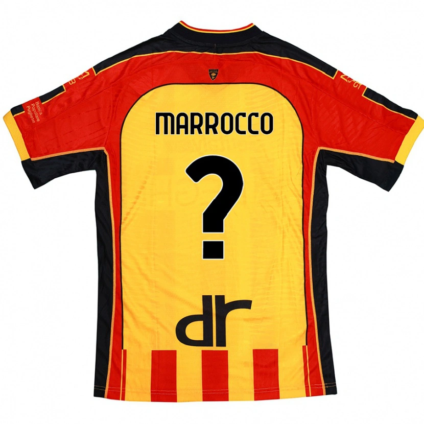 Danxen Damen Iacopo Marrocco #0 Gelb Rot Heimtrikot Trikot 2024/25 T-Shirt Schweiz