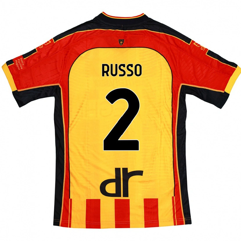 Danxen Damen Luca Russo #2 Gelb Rot Heimtrikot Trikot 2024/25 T-Shirt Schweiz