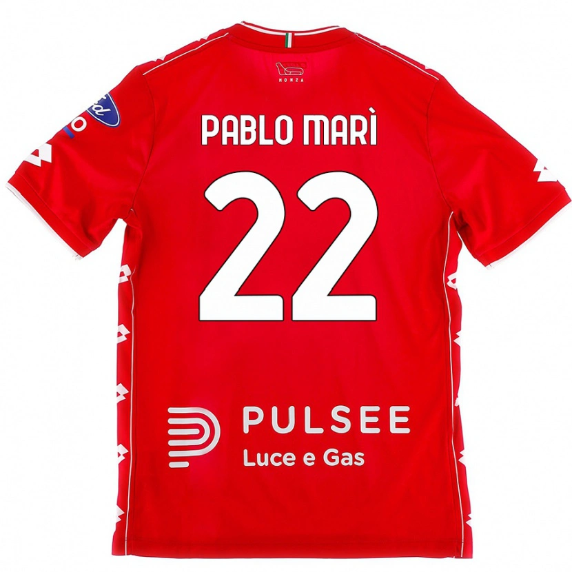 Danxen Damen Pablo Marí #22 Rot Weiß Heimtrikot Trikot 2024/25 T-Shirt Schweiz