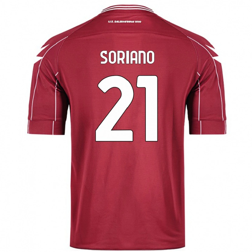 Danxen Damen Roberto Soriano #21 Burgundrot Heimtrikot Trikot 2024/25 T-Shirt Schweiz