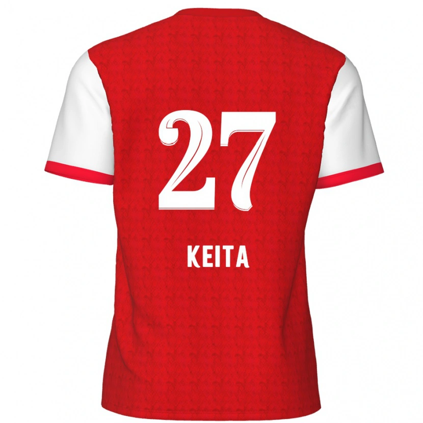 Danxen Damen Mandela Keita #27 Rot Weiß Heimtrikot Trikot 2024/25 T-Shirt Schweiz