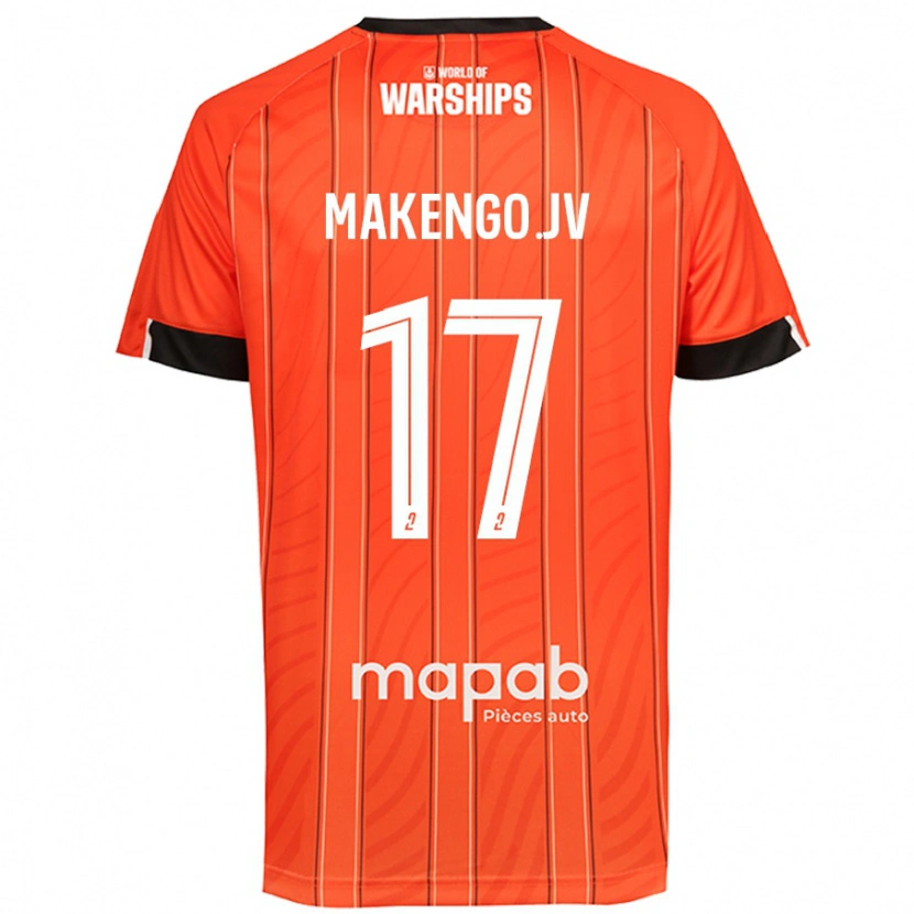 Danxen Damen Jean-Victor Makengo #17 Orange Heimtrikot Trikot 2024/25 T-Shirt Schweiz