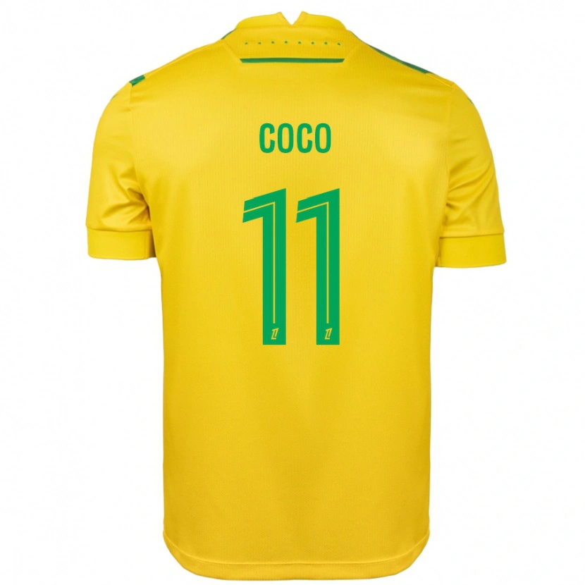 Danxen Damen Marcus Coco #11 Gelb Grün Heimtrikot Trikot 2024/25 T-Shirt Schweiz