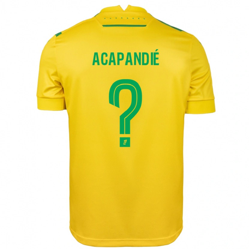 Danxen Damen Mathieu Acapandié #0 Gelb Grün Heimtrikot Trikot 2024/25 T-Shirt Schweiz