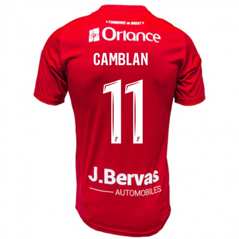 Danxen Damen Axel Camblan #11 Rot Weiß Heimtrikot Trikot 2024/25 T-Shirt Schweiz