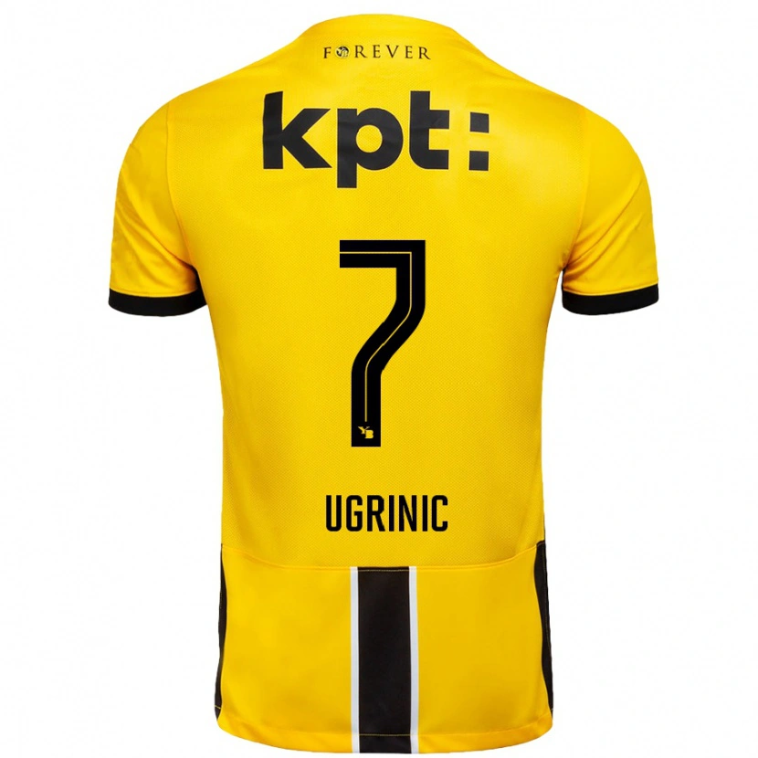 Danxen Damen Filip Ugrinic #7 Gelb Schwarz Heimtrikot Trikot 2024/25 T-Shirt Schweiz