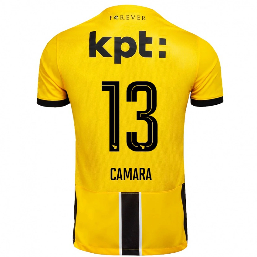 Danxen Damen Mohamed Camara #13 Gelb Schwarz Heimtrikot Trikot 2024/25 T-Shirt Schweiz